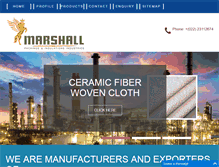 Tablet Screenshot of ceramicfibermanufacturers.com